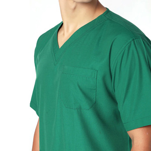 Best Selling Men's Custom Color Hospital Scrub Suits <b>Top</b> Design with Reasonably Priced Scrub Sets - Product Image 4