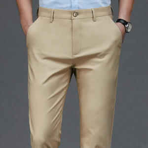Premium Business Suit <b>Pants</b> <b>Men's</b> Male <b>Pants</b> <b>Stretch</b> Solid Black Smart Casual <b>Men's</b> Trousers Office Quick Dry Suit <b>Pants</b> New - Product Image 1