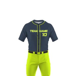 Uniforme d'équipe de baseball personnalisé en gros avec impression par sublimation et numéros brodés |   Fournisseur OEM - Product Image 4