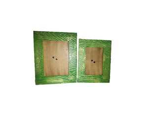 Rectangle Metal Photo <b>Frame</b> <b>Gold</b> Finish Embossed Geometric Pattern Vertical Design - Product Image 2