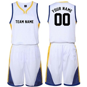 Ropa deportiva de nuevo diseño de la mejor calidad camiseta de baloncesto conjunto corto uniforme reversible con patrón personalizado - Product Image 4