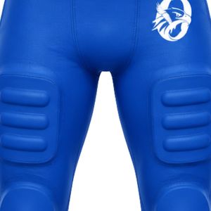 Blue White American Football Set Short Sleeve Jersey and Shorts Comfortable <b>Athletic</b> Outfit for Team Practice or Game Day - Product Image 6