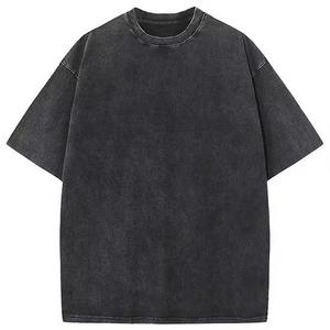T-shirt unisexe vintage délavé à l'acide, coupe oversize, de haute qualité, nouvelle tendance, pour hommes, vente en gros - Product Image 6