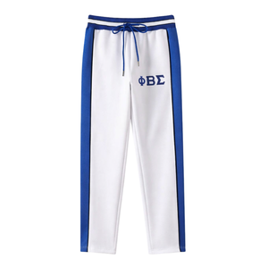 Pantalones Deportivos de Forro Polar Blanco Phi Beta Sigma para Hombre, Ligeros, Transpirables, Ajuste Atlético, Ropa de Fraternidad Griega - Product Image 4