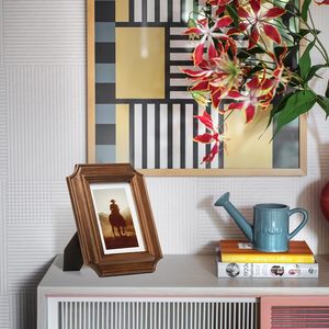 Unfinished Wooden Beaded Picture <b>Frame</b> | <b>Paint</b> or Decorate – Fits Photos, Boho Farmhouse Display for Tabletop - Product Image 2