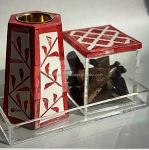 Handmade Shell Mop Indian Incense Religious <b>Eid</b> <b>Gift</b> Incense Burner with Eco-Friendly Durable Design for Elegant Home Styling - Product Image 2