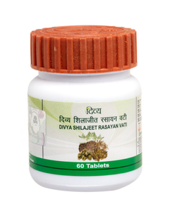 Divya <b>shilajeet</b> rasayan vati 40gm IHO ayurvedic healthcare supplement strength and semen enhancer vata shamak herbal wellness - Product Image 4