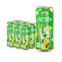 Nieuwe Aanwinsten Verfrissende Koolzuurhoudende Mojito Mocktail Mango Smaak 320ML Fles Frisdranken OEM/ODM Fabrikant Private Label Gratis