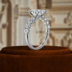 Bague en diamant taille princesse 1,5 carat, certifiée IGI, bague d'anniversaire, bague de fiançailles en or blanc 14 carats, cadeau spécial pour une personne spéciale - Product Image 4