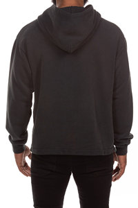 เสื้อสเวตเตอร์มีฮู้ดสีดำผู้ชายผ้าฝ้ายเฟรนช์เทอร์รี่พิมพ์ลายการ์ตูนสุนัขลำลองฤดูใบไม้ร่วงทรงปกติกระเป๋าด้านหน้าโลโก้ - Product Image 3