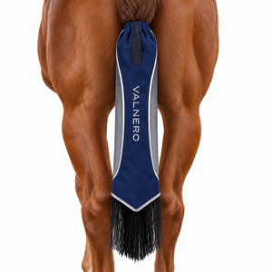 Sacs de protection antidérapants pour queue de cheval avec sangles pour le toilettage des chevaux, sac de queue de cheval avec pompon - Product Image 1