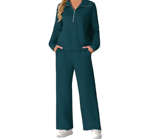 Nouvel Arrivage 2026 – Survêtement Femme Best-Seller à Prix Réduit – Streetwear Décontracté Personnalisé pour Adulte – 100% Coton Uni – Design 2-en-1 – Couleur Personnalisable - Product Image 3