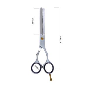 Hair Thinning Scissors with Measurement Scale Professional Barber <b>Shears</b> Stainless Steel Texturizing Scissors - Product Image 2