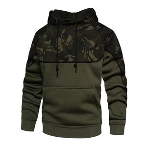 Men's Camouflage Print <b>Raglan</b> Sleeve Hoodie Regular Fit Knitted Polyester Casual Autumn Wear - Product Image 1