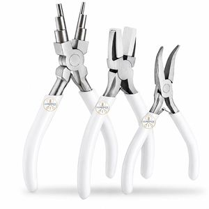 Crimping <b>pliers</b> jewelry <b>set</b> Jewelry <b>Pliers</b> <b>Set</b> 6-in-1 Bail Making <b>Pliers</b> Nylon Nose <b>Pliers</b> Bent Nose <b>Pliers</b> for Jewelry Making D - Product Image 3