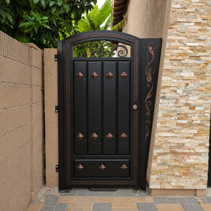 Diseños de Puertas Exteriores de Hierro Forjado Personalizados: Puertas de Entrada de Seguridad Hechas a Mano de Primera Calidad para Hogares de Lujo y Elegancia Duradera - Product Image 1