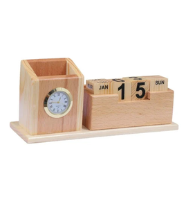 Support à stylos en bois élégant et luxueux pour l'agencement de bureau, idéal pour les cadeaux de déménagement, avec design écologique - Product Image 2