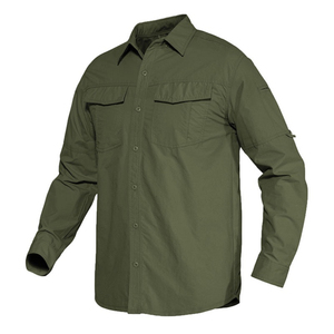 Camisa de trabajo elegante con botones que combina diseño práctico, comodidad transpirable y durabilidad confiable para guardarropas profesionales. - Product Image 3