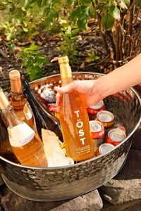 Luxury serve ware piece glamorous party accessory modern metallic bucket elegant wine presentation luxury home decor celebration - Product Image 4
