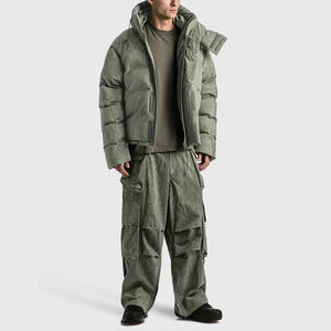 Chaqueta de Plumón Personalizada para Hombre, con Capucha Desmontable, Resistente al Agua, Estilo Vintage, para Invierno - Product Image 5