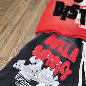 New Fashion High Street New Arrival Simple T Shirt & Short <b>Set</b> In Low MOQ Wholesale Custom Top Quality T Shirt & Short <b>Set</b> - Product Image 6