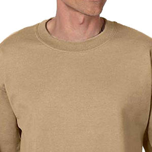 Sweat-shirts en coton de haute qualité pour hommes, coupe classique, col rond, en molleton uni, avec logo personnalisé en gros - Product Image 5