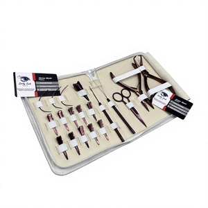 Kit de Pinzas para Extensiones de Cabello de Uso Comercial Lucky Lash, Herramientas de Acero Inoxidable para Instalar y Retirar Cuentas con Pinzas y Tijeras, Color Oro Rosa - Product Image 5