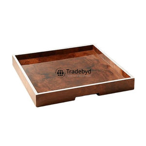 Plateau de service en corne moderne de qualité supérieure fait à la main avec design amovible, accent décoratif élégant par Tradebyd - Product Image 2