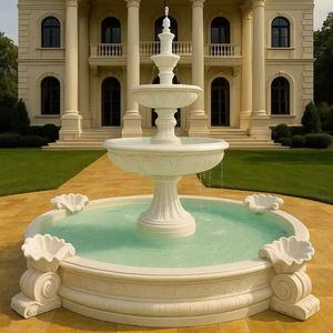 Fontaine extérieure personnalisée en marbre naturel, design moderne, écologique et durable, pour l'architecture paysagère - Product Image 1