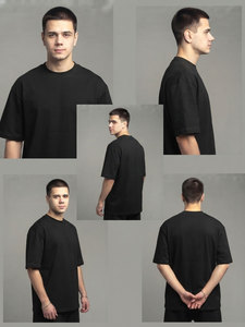 เสื้อยืดทรงบ็อกซี่ หนัก 300GSM ไซส์ใหญ่พิเศษ ผ้าฝ้าย 100% เสื้อยืดลำลองผู้ชาย คอกลม ทรงหลวม สไตล์บ็อกซี่ ขายส่ง - Product Image 6