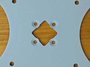 Precision CNC Fabricated Steel Mount Plate <b>Powder</b> <b>Coating</b> Surface 300x200x20mm Dimensions 1 Year Warranty for Equipment Monitor - Product Image 5