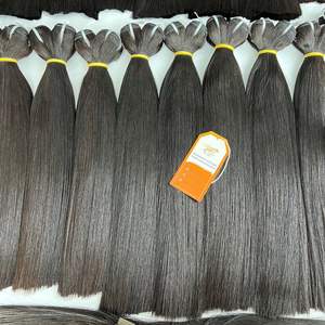 Extensions de trame de cheveux humains vietnamiens de couleur naturelle droite d'os pleine longueur matière première de qualité 12A prête à expédier - Product Image 2