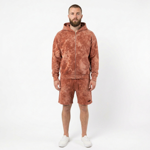 Conjunto de Sudadera con Capucha y Pantalones Cortos Tie Dye para Hombre, de Alta Calidad y a la Moda, Ropa Casual de Dos Piezas, Estilo Urbano - Product Image 6