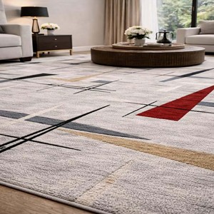 <b>Large</b> Modern Abstract Carpet Stylish Hand Tufted Area Rug Soft Floor <b>Mat</b> Contemporary Living Room Decor Luxury Home Design Rug - Product Image 4