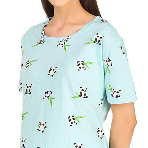 Camiseta Casual de Invierno para Mujer, Manga Corta, Cuello Redondo, OEM, 200gsm, 100% Algodón, Impresión Personalizada, Bordado, Ecológica - Product Image 6