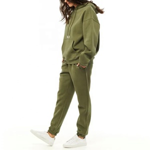 Ensemble de survêtement décontracté 2 pièces unisexe personnalisé avec logo, léger, pour homme, avec sweat à capuche et pantalon de survêtement, grande taille, réversible, pour l'hiver - Product Image 4