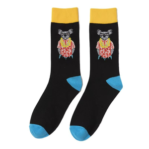 Wholesale <b>Mens</b> <b>Funny</b> Happy Custom <b>Socks</b> Crew Cotton Fashion <b>Socks</b> Custom Design High Quality - Product Image 2