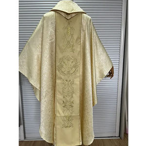 Chasuble dorée pour prêtre catholique avec étole, modèle 2025, sur mesure, haute qualité, nouveau design, broderie - Product Image 2