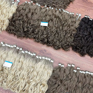 ผมรัสเซียขายดีที่สุด แบบเป็นมัด มีลอนธรรมชาติ สัมผัสนุ่มลื่น ดูเป็นธรรมชาติ 100% ผมแท้ - Product Image 1