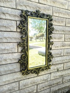 Elegante Espejo de Pared Largo Verde para Balcón y Jardín, Crea una Atmósfera Refrescante en Áreas de Spa y Bienestar, de la India - Product Image 5