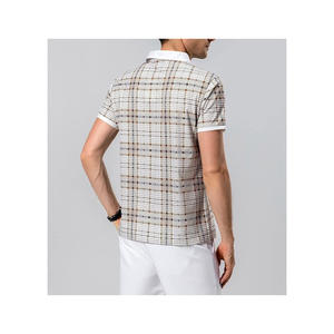 Camiseta polo personalizada con logotipo bordado OEM, lisa, para hombre, uniforme de golf, camisa polo. - Product Image 5