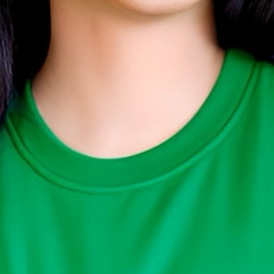 T-shirt vert en chenille brodée, tee-shirt rose en coton premium, vêtement décontracté streetwear tendance - Product Image 2