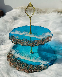 Resin Cake Stand for Crystal Cake Base Leg Swing Cake Stand for Wedding - Product Image 3