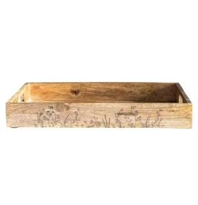 Modern Wooden Serving Tray for Dining Kitchen & Home Decor-Stylish Durable Food & Drink <b>Platter</b> for Parties - Product Image 4
