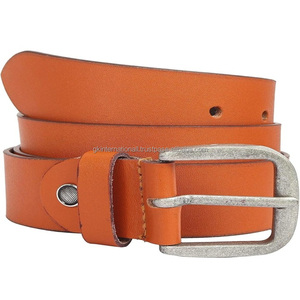 Ceinture décontractée en cuir véritable pour homme, finition bronzée très demandée, boucle en laiton massif réglable, ceintures et accessoires de mode - Product Image 2