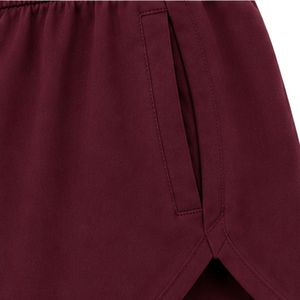 <b>Burgundy</b> Athletic <b>Shorts</b> Women Elastic Waist Drawstring Running Gym Workout Casual Quick Dry Active Wear <b>Shorts</b> Custom Supplier - Product Image 5