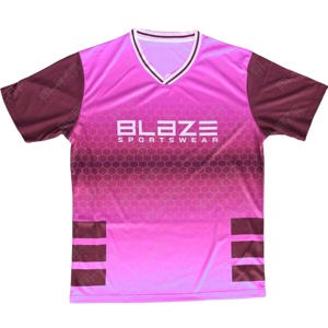 เสื้อฟุตบอลแบบใส่ได้ทั้งชายและหญิงเสื้อฟุตบอลแบบออกแบบได้ตามที่ต้องการเสื้อผ้าเล่นฟุตบอลแบบไทยระบายอากาศได้พิมพ์ชื่อ - Product Image 1