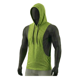 HYPEN SPORTS Chaleco con capucha unisex 100% algodón, anti-bolitas, de punto vintage, teñido anudado, personalizado, transpirable, para fitness - Product Image 3