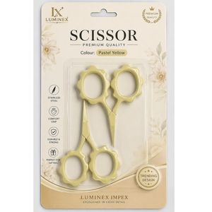 High Precision Embroidery Hair Scissors Fine Point Thread Cutting Tool Stainless Steel Sharp Blades Right-Handed <b>Thinning</b> Short - Product Image 2