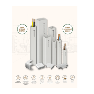 Canaletas y tubos de PVC para cableado, conductos de cableado impermeables y retardantes de llama para gestión de cables - Product Image 5